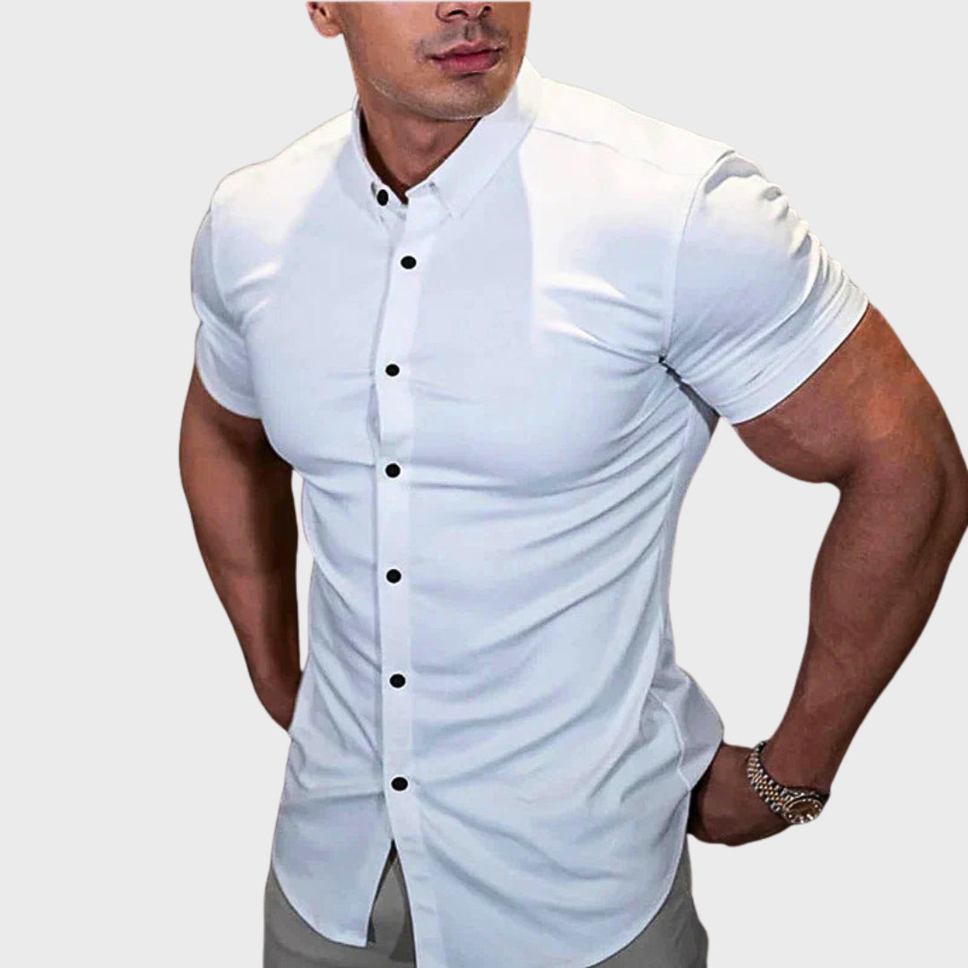 Camisa de Manga Curta Slim masculino