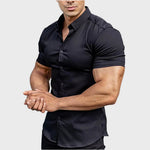 Camisa de Manga Curta Slim masculino
