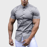 Camisa de Manga Curta Slim masculino