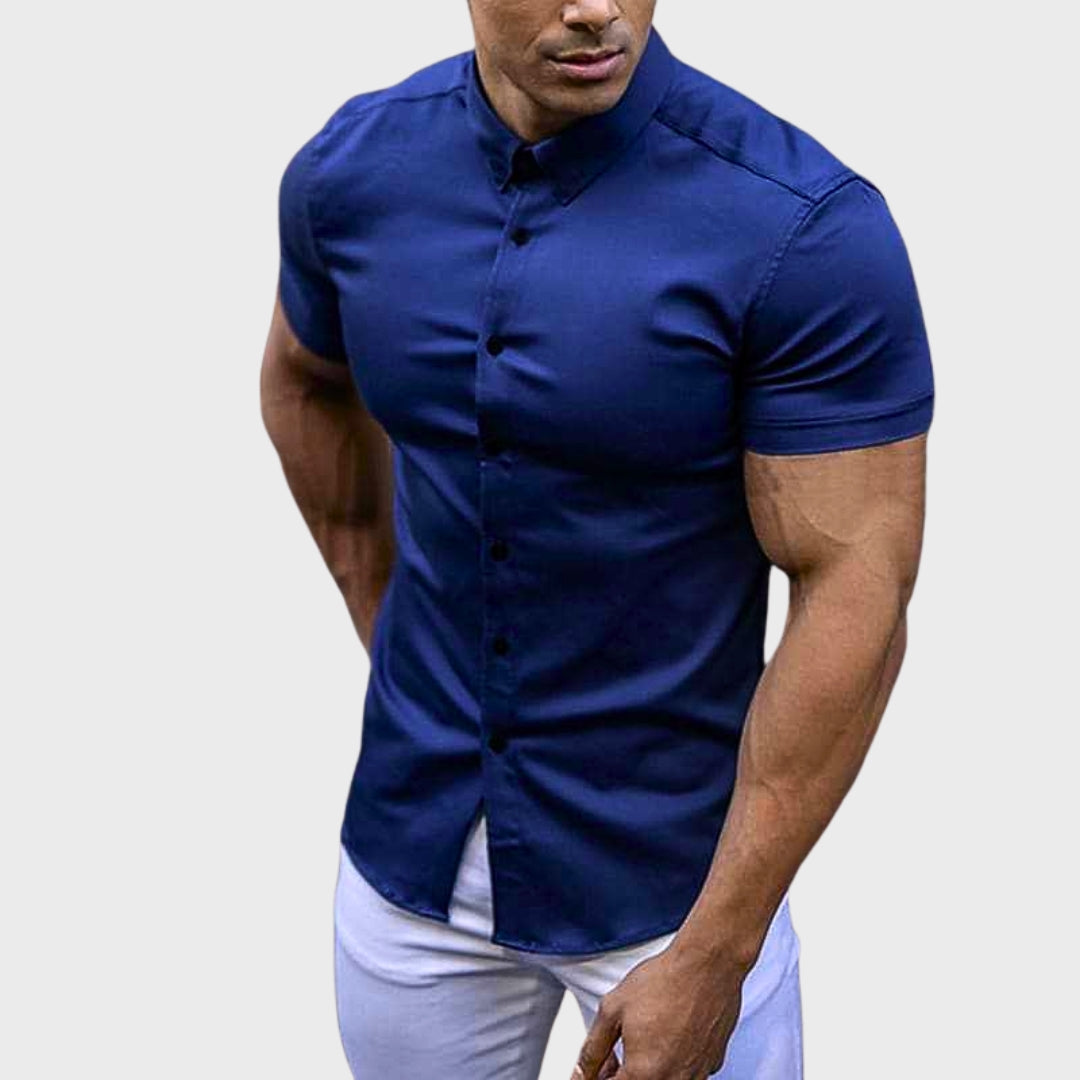 Camisa de Manga Curta Slim masculino