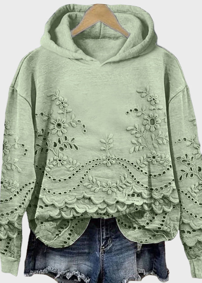 Moletom com Capuz em Renda feminino