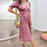 Vestido Elegante de Bolinhas feminino