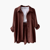 Conjunto de duas peças chique feminino