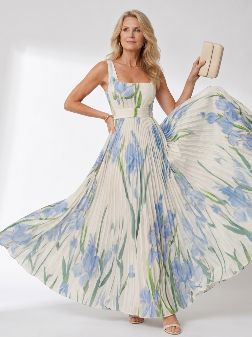 Luísa | Vestido Maxi Floral de Alças