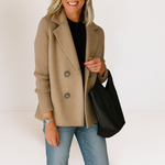 Casaco Elegante com Malha feminino