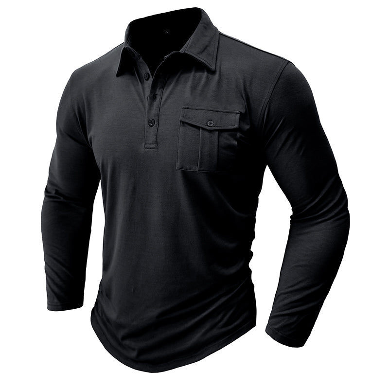 Camisa casual com bolsos masculino