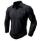 Camisa casual com bolsos masculino