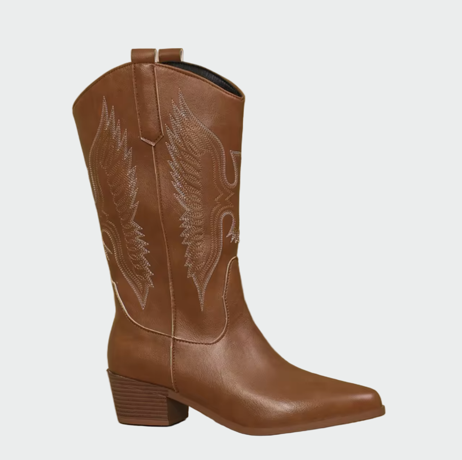 Botas de cowboy ocidentais em pele feminino