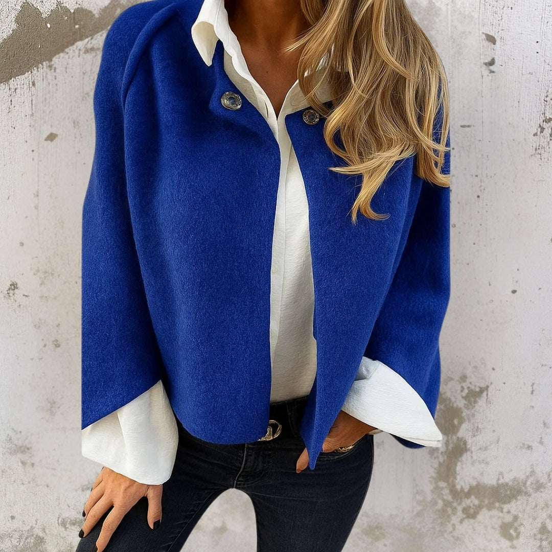 Casaco Curto Elegante e Quente feminino