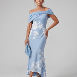 Marta | Vestido Midi com Decote Caído