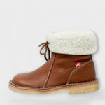 Botas impermeáveis com forro de lã feminino