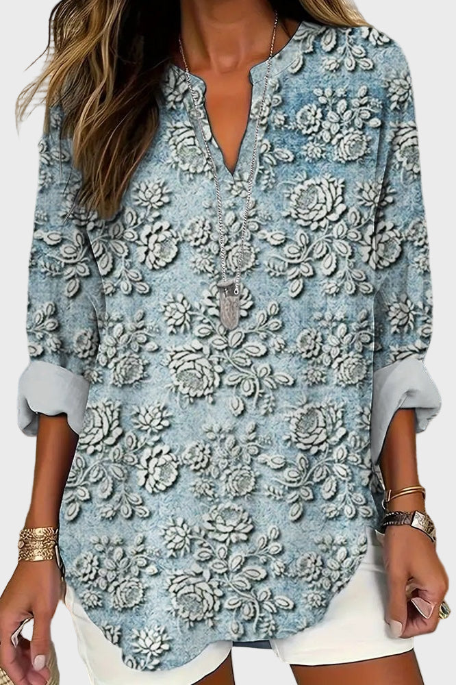 Blusa Blue Dusk Bloom feminino