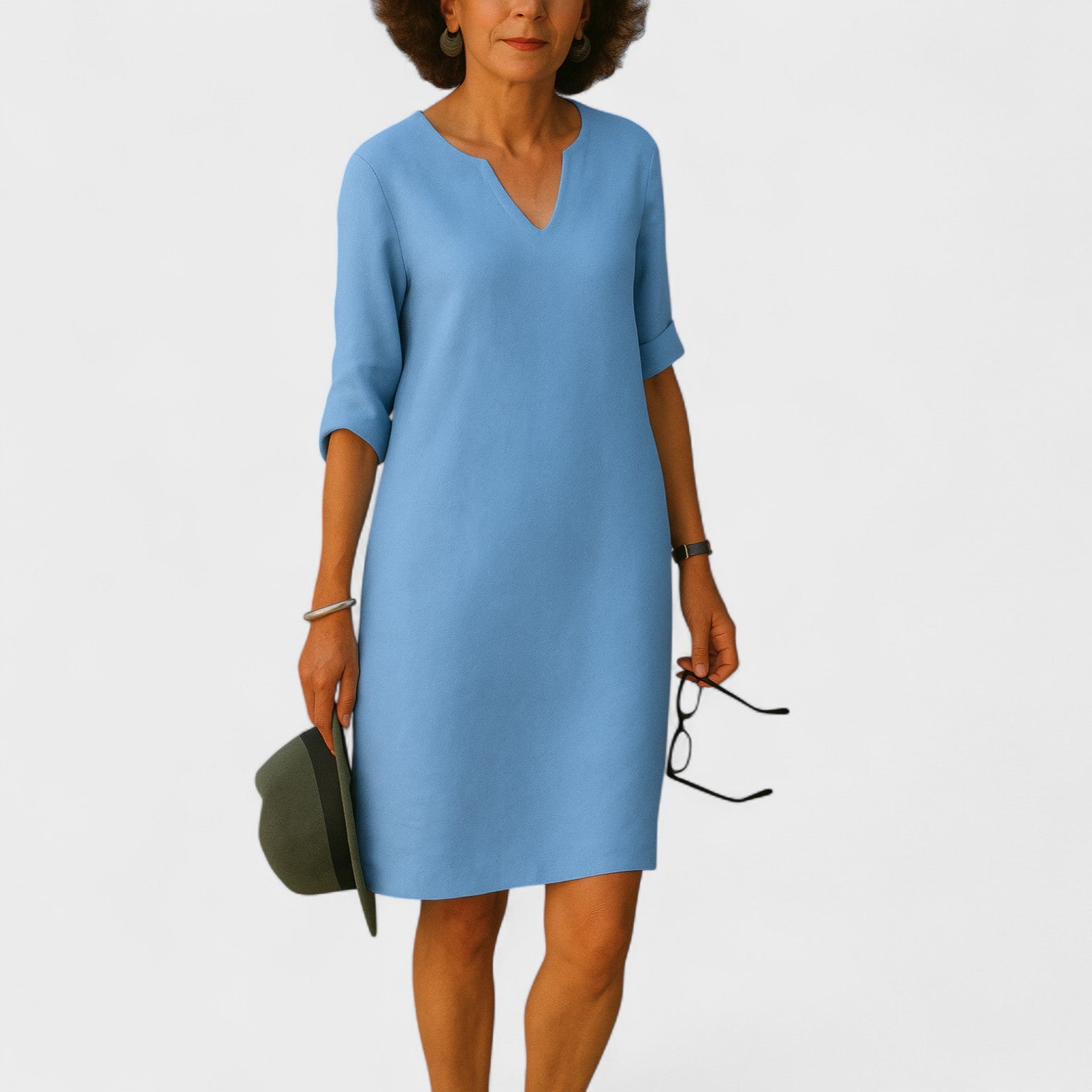 Vestido Elegância sem esforço feminino