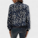Casaco de Leopardo Elegante feminino