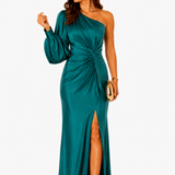 Vestido Maxi Olívia — Elegância Assimétrica