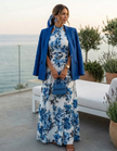 Vestido Marielle – elegância floral com caimento sofisticado