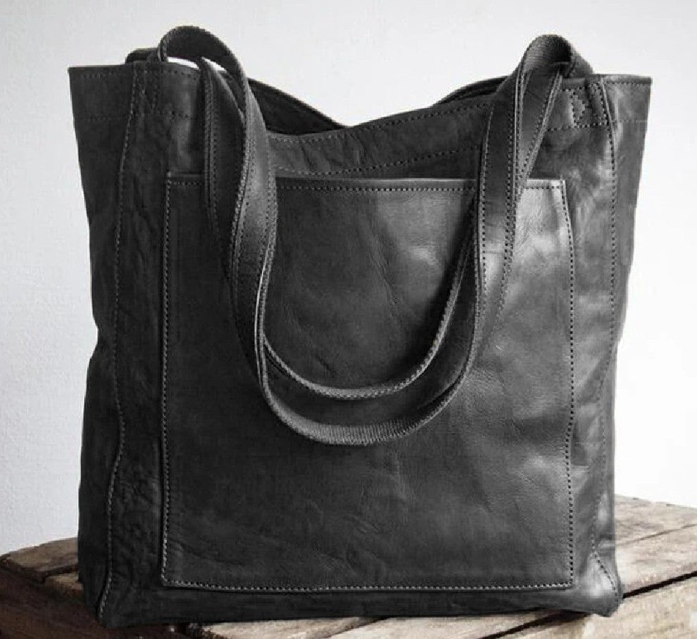 Bolsa de ombro clássica em pele feminino
