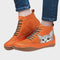 Botas de couro para amantes de gatos feminino