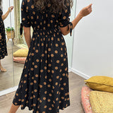Vestido Elegante de Bolinhas feminino