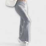 Calças largas com estilo feminino