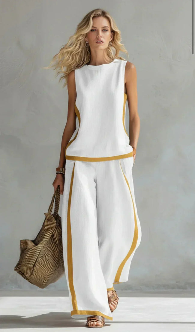 Yasmin | Conjunto bicolor de linhas modernas