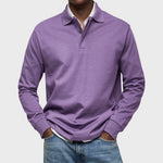 Eduardo - Polo De Luxo De Mangas Compridas masculino