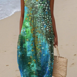 Matilde | Vestido Midi Oceânico