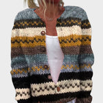 Cardigan Floral de Outono feminino