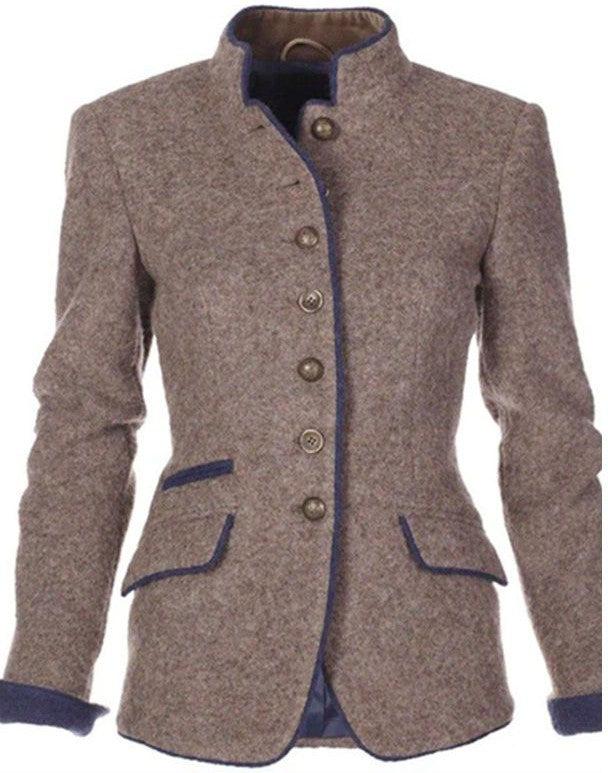 Cardigan Elegante Gola Alta feminino