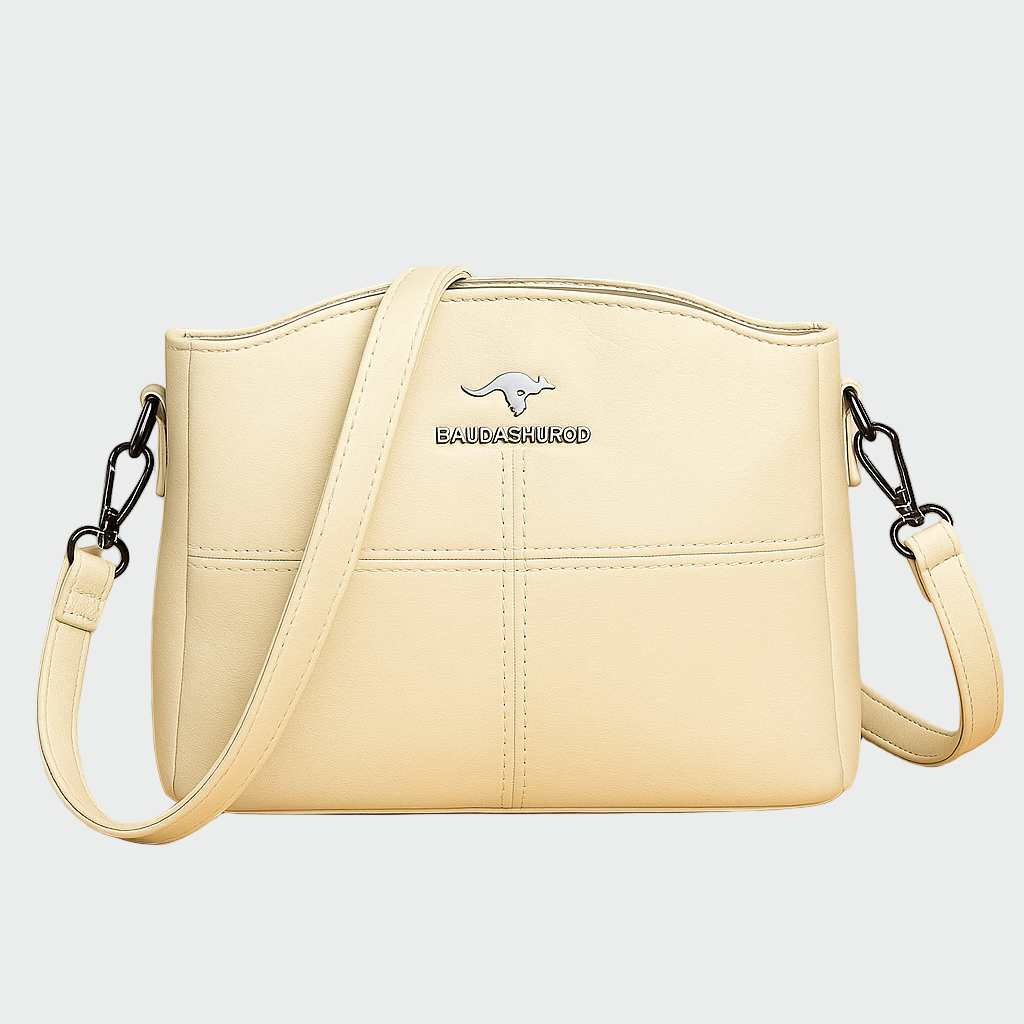 Bolsa de couro elegante feminino