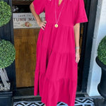 Vestido Maxi com Movimento feminino