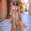 Vestido Mirella – Elegância Fluida com Ombros Descobertos