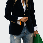 Casaco em linha luxuosa feminino