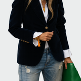 Casaco em linha luxuosa feminino