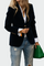 Casaco em linha luxuosa feminino
