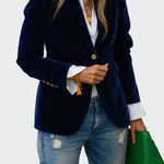 Casaco em linha luxuosa feminino