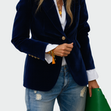Casaco em linha luxuosa feminino