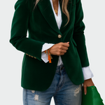 Casaco em linha luxuosa feminino