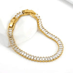 Pulseira de Rivière Baguette feminino