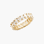 Anel de corte oval feminino
