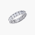 Anel de corte oval feminino