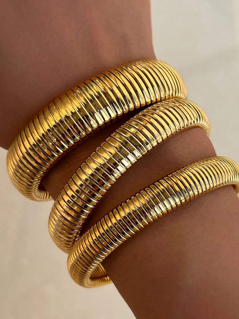 Bracelete canelada feminino