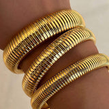 Bracelete canelada feminino