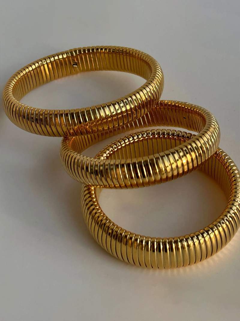 Bracelete canelada feminino