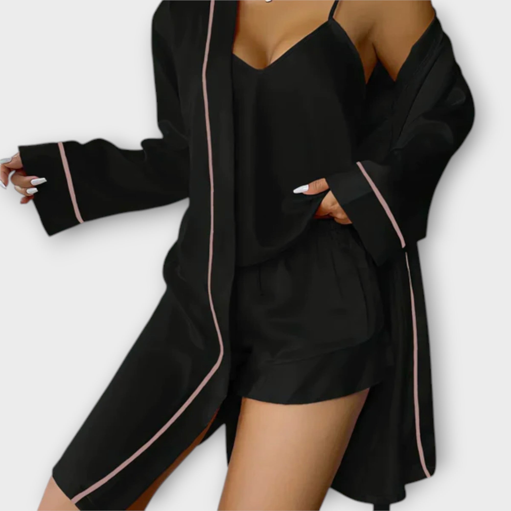 Conjunto de pijama 3 peças feminino