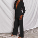 Elegante Blazer e Calças feminino