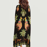 Vestido Longo Estampado feminino