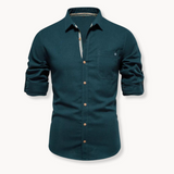 Blusa - Mistura Respirável Fecho Frontal masculino