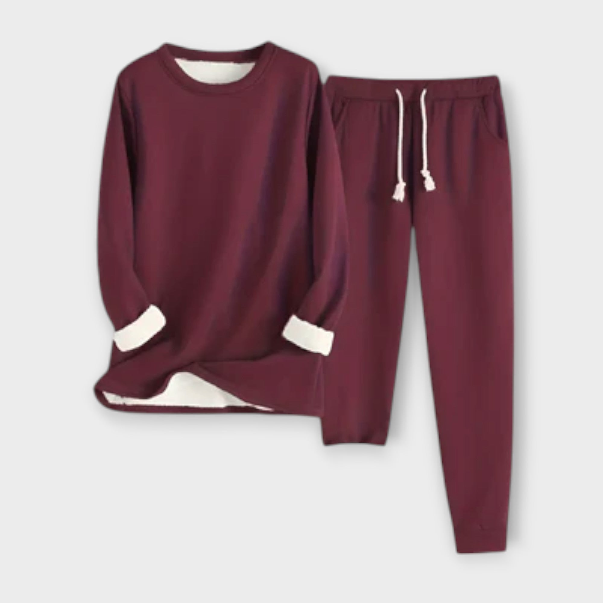 Conjunto de lã térmica feminino