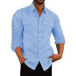 Camisa de Botão - Tecido Respirável masculino